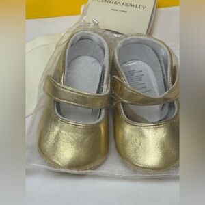 Gold Baby Shoes